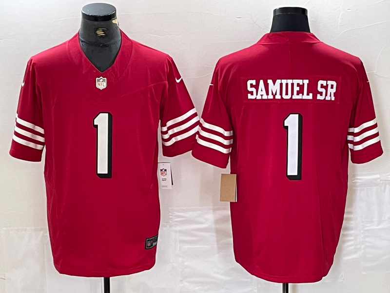 Men's San Francisco 49ers Deebo Samuel Sr Scarlet Alternate Vapor F.U.S.E. Limited Jersey