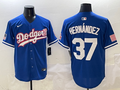 Men's Los Angeles Dodgers Teoscar Hernandez Royal Game Player Jersey