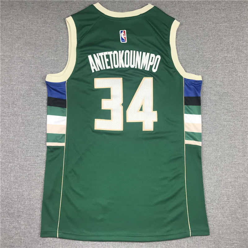Men's Milwaukee Bucks Giannis Antetokounmpo Green Player Jersey