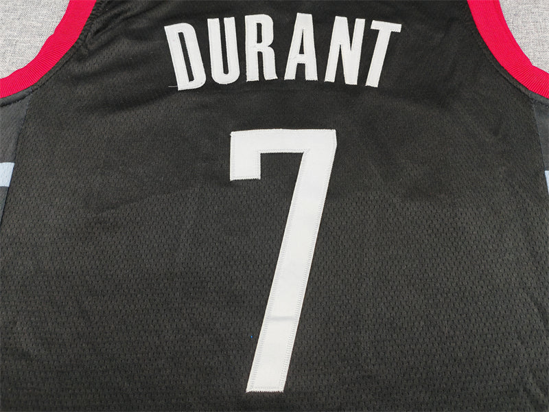 Men's Houston Rockets Kevin Durant Black Swingman Player Jersey - Statement Edition