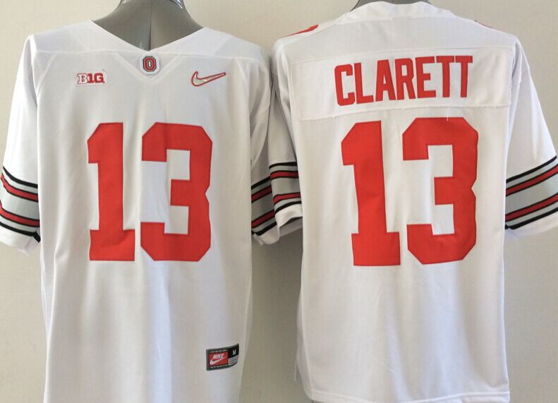 Men's Ohio State Buckeyes Maurice Clarett White Player Game Jersey