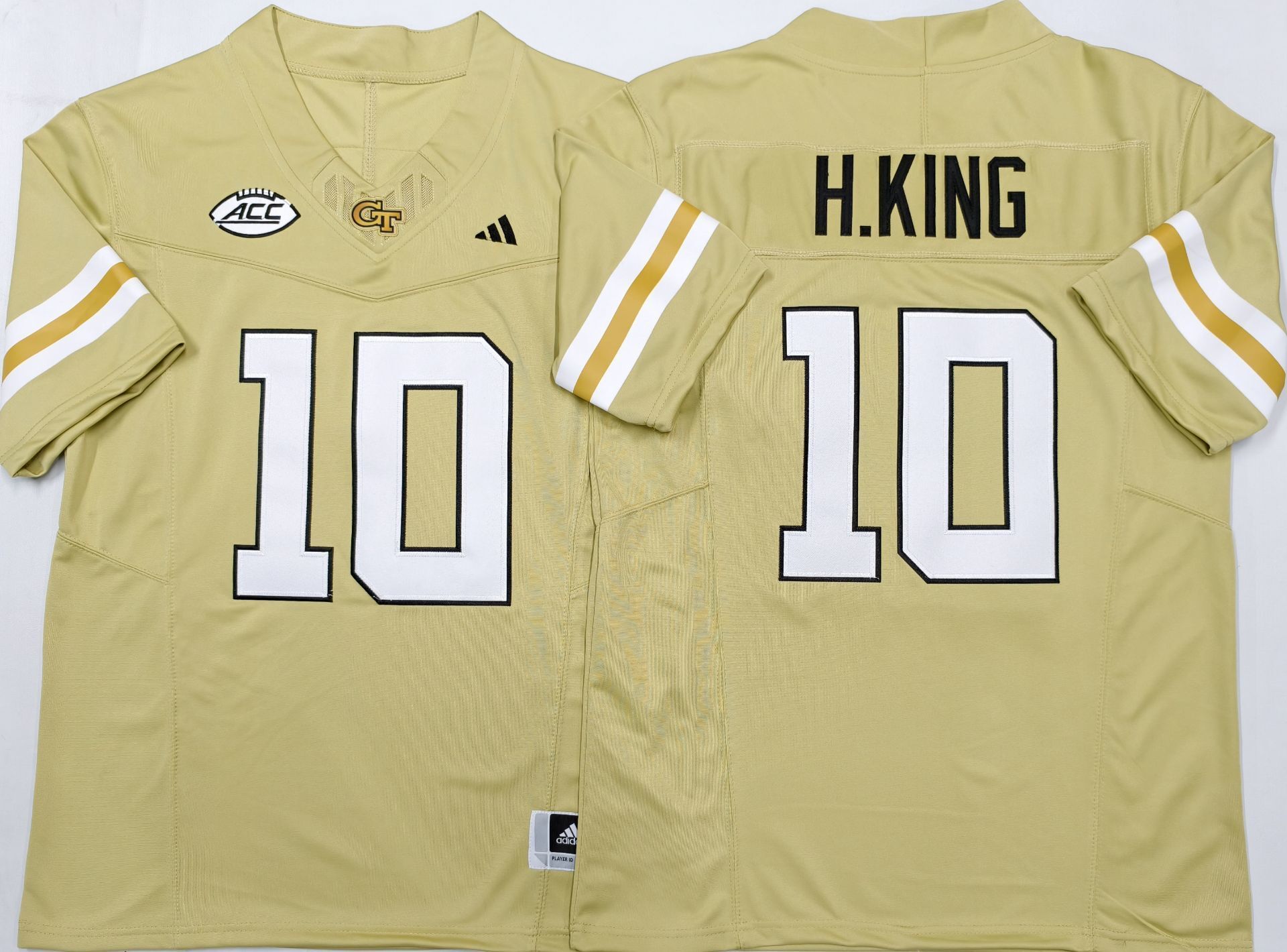Men's Georgia Tech Football Haynes King Gold Player Jersey