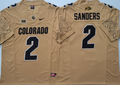 Men's Colorado Buffaloes Shedeur Sanders Yellow Game Jersey