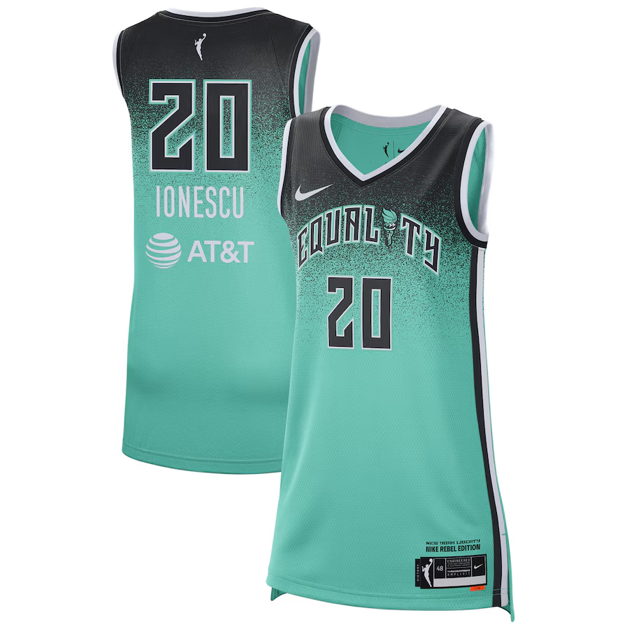 Men's New York Liberty Sabrina Ionescu Mint Rebel Edition Victory Player Jersey