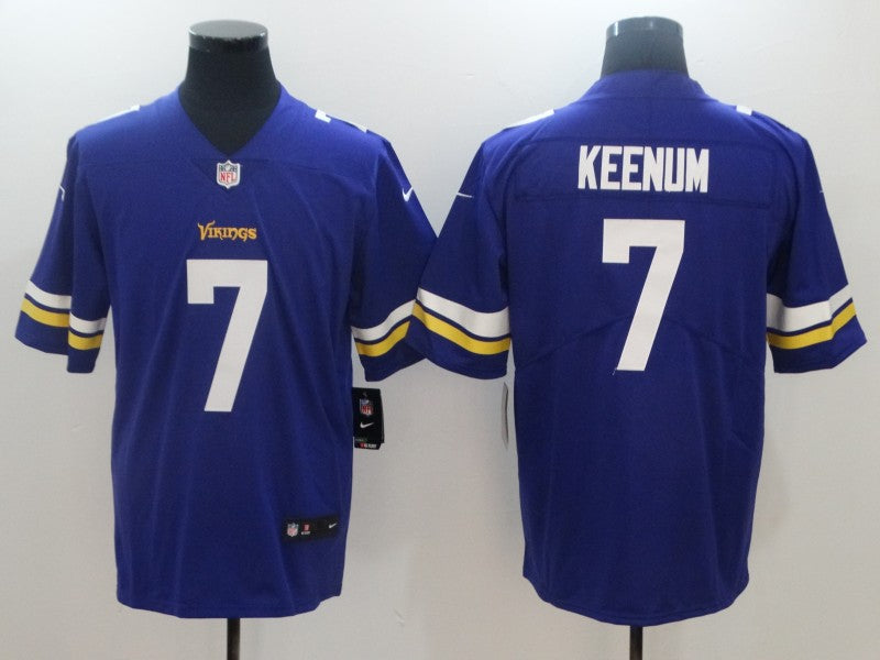 Men's Minnesota Vikings Case Keenum Purple Game Jersey