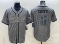 Men's Philadelphia Eagles DeVonta Smith Gray Player Jersey Joint Edition