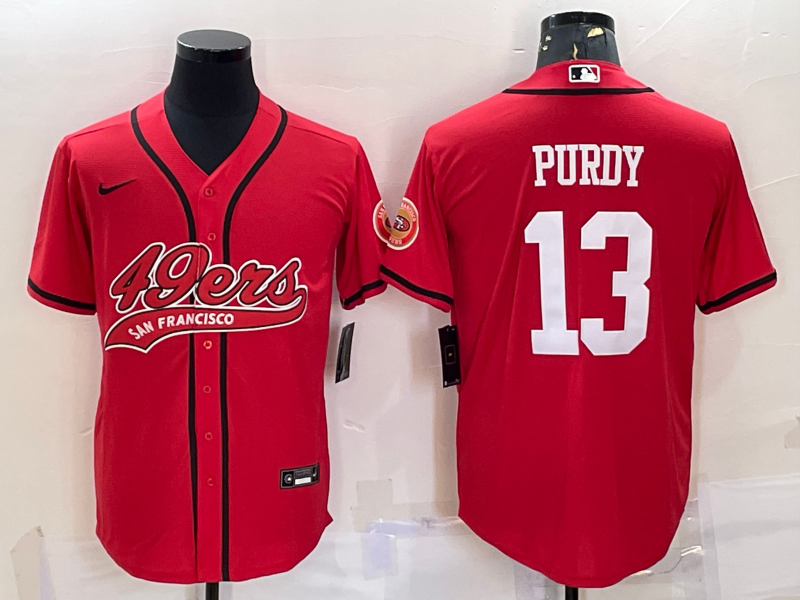 Men's San Francisco 49ers Brock Purdy Red Game Jersey Joint Edition