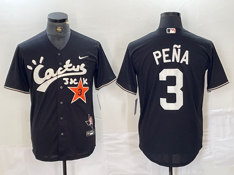 Men's Houston Astros Jeremy Pena Black Limited Player Jersey