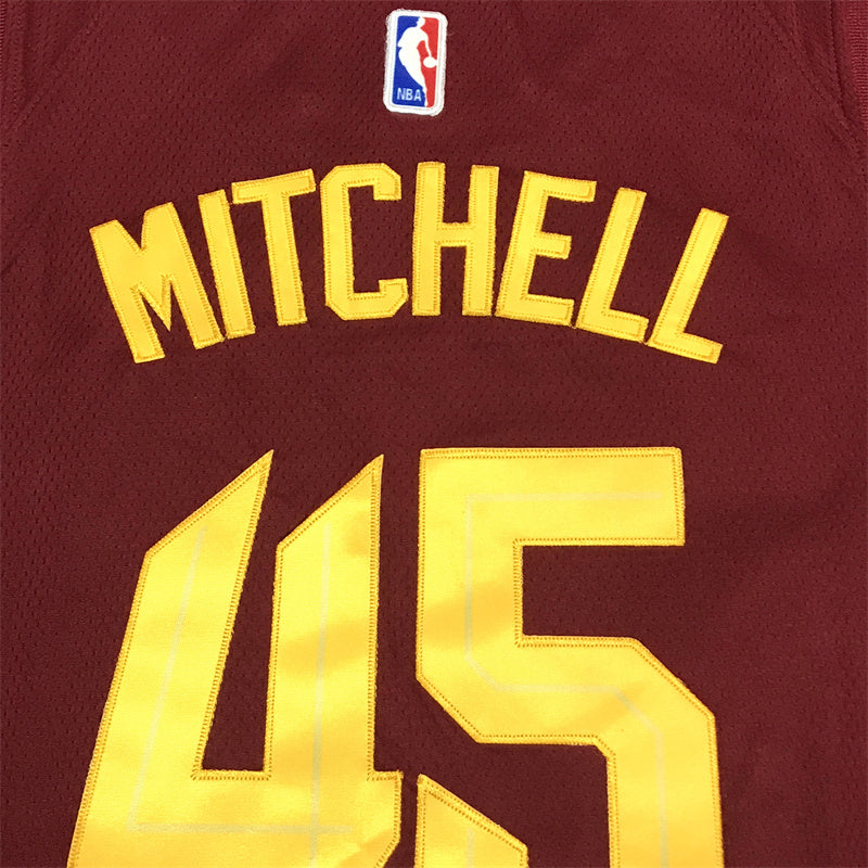 Men's Cleveland Cavaliers Donovan Mitchell Burgundy Swingman Jersey - Icon Edition