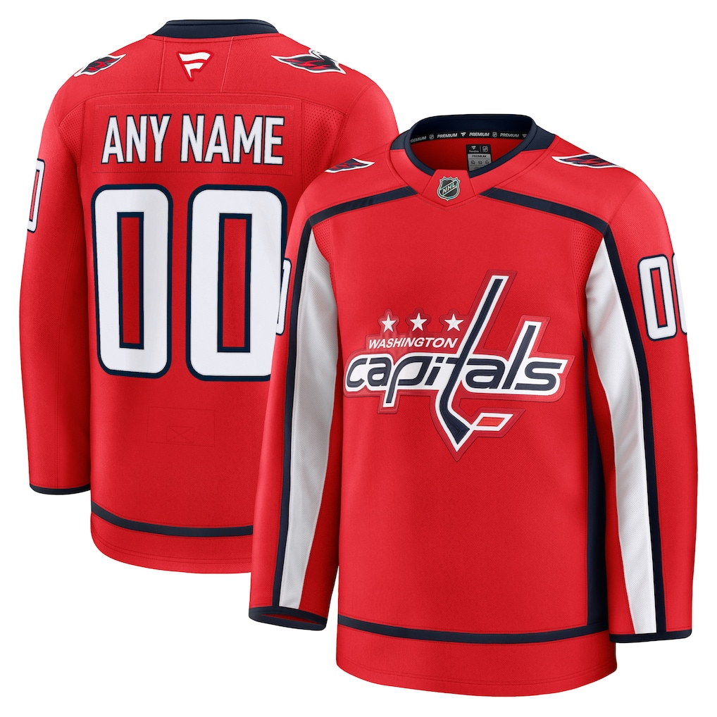 Men's Washington Capitals Fanatics Red Home Premium Custom Jersey
