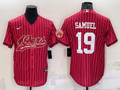 Men's San Francisco 49ers Deebo Samuel Red Player Jersey Joint Edition