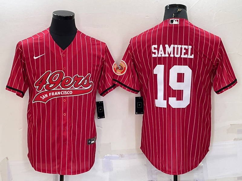 Men's San Francisco 49ers Deebo Samuel Red Player Jersey Joint Edition