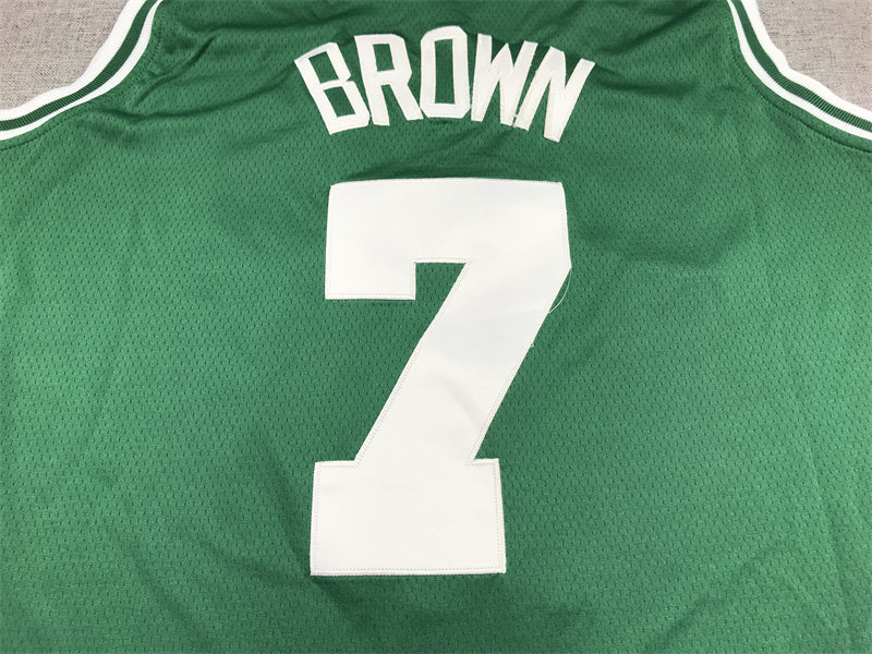Men's Boston Celtics Jaylen Brown Green 2022/23 Swingman Jersey - Icon Edition
