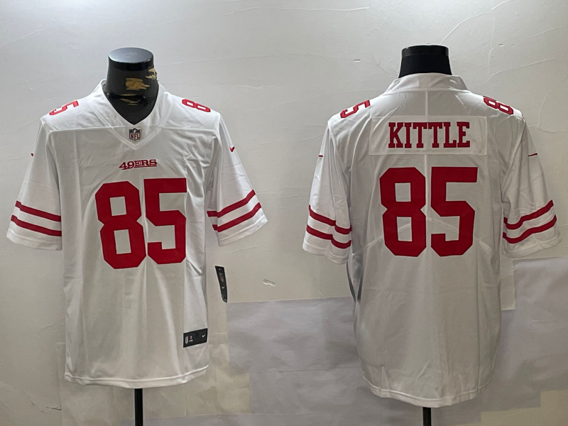 Men's San Francisco 49ers George Kittle White Game Jersey