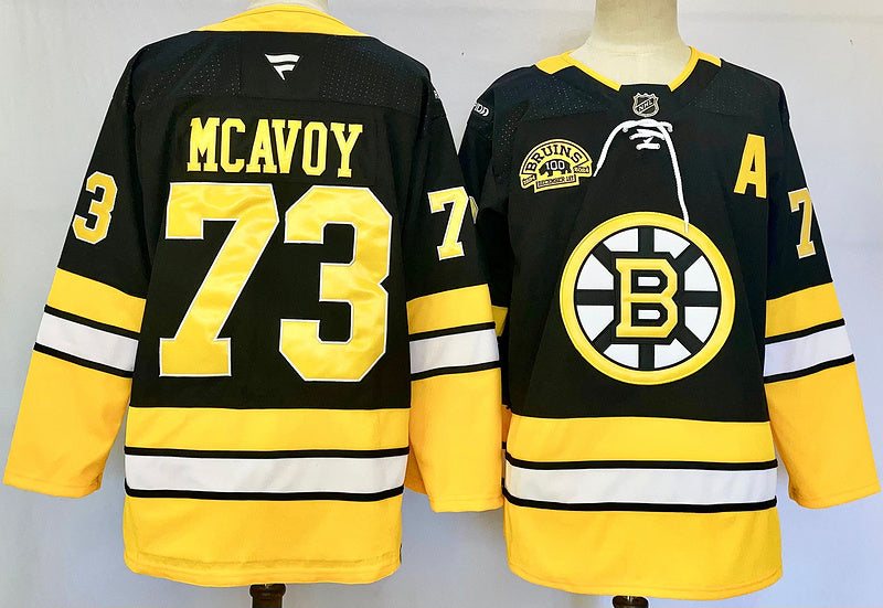 Men's Boston Bruins Charlie McAvoy Black Jersey