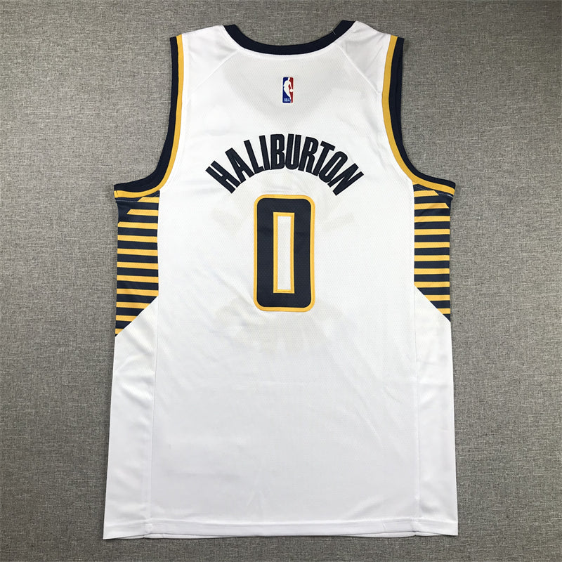 Men's Indiana Pacers Tyrese Haliburton White Swingman Jersey - Association Edition