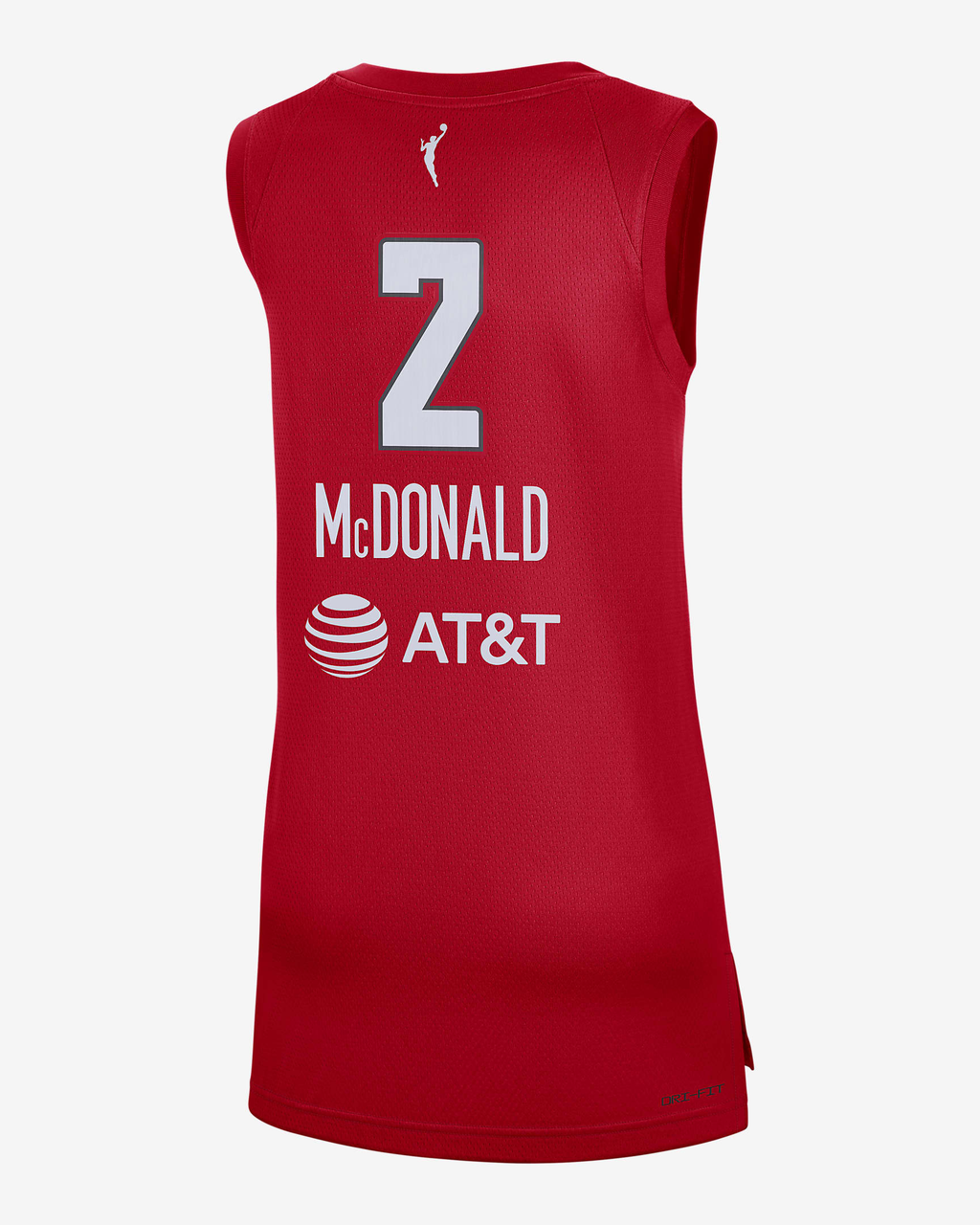 Men's Atlanta Dream Aari McDonald Red Player Jersey