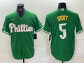 Men's Philadelphia Phillies Bryson Stott Green Replica Player Jersey