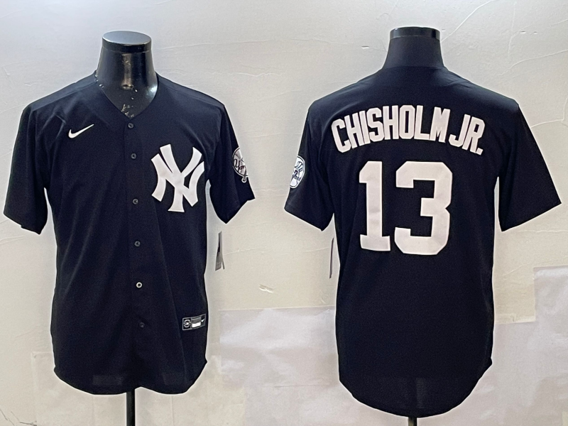 Men's New York Yankees Jazz Chisholm Jr. Black Replica Player Jersey