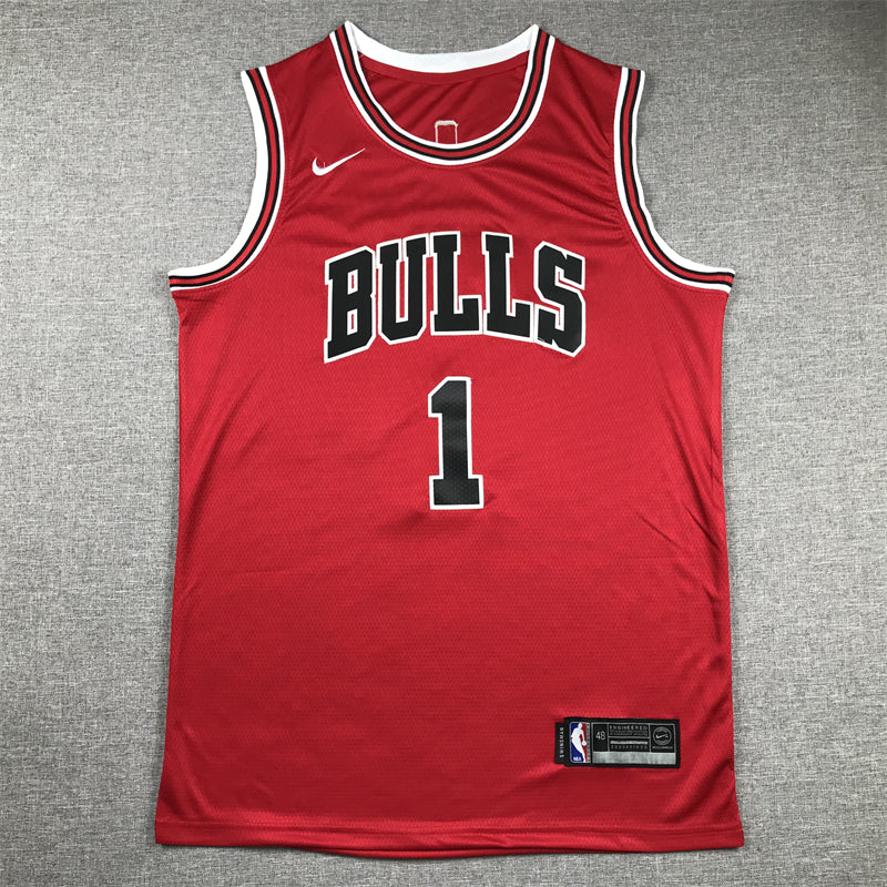 Men's Chicago Bulls Derrick Rose Red Swingman Jersey