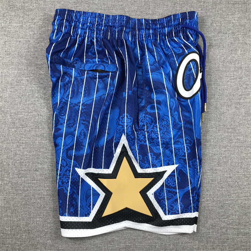Men's Orlando Magic Tiger Year Limited Edition Blue Basketball Shorts