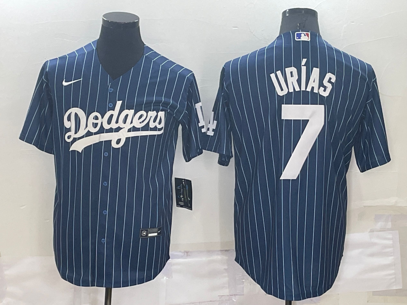 Men's Los Angeles Dodgers Julio Urias Blue Stitched Player Jersey