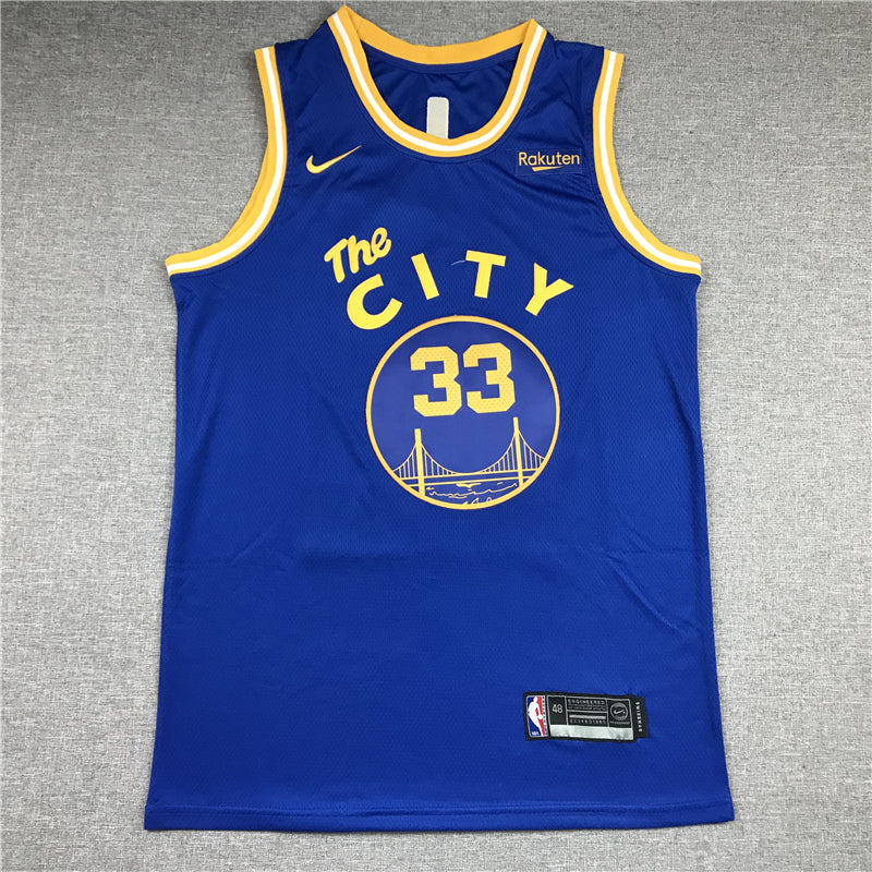 Men's Golden State Warriors James Wiseman Blue Swingman Player Jersey