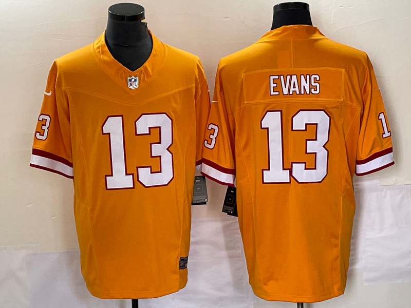 Men's Tampa Bay Buccaneers Mike Evans Orange Throwback Game Jersey