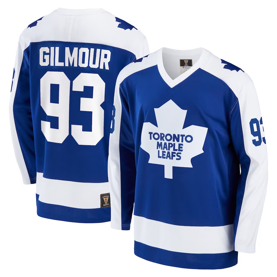 Men's Toronto Maple Leafs Doug Gilmour Blue Player Jersey