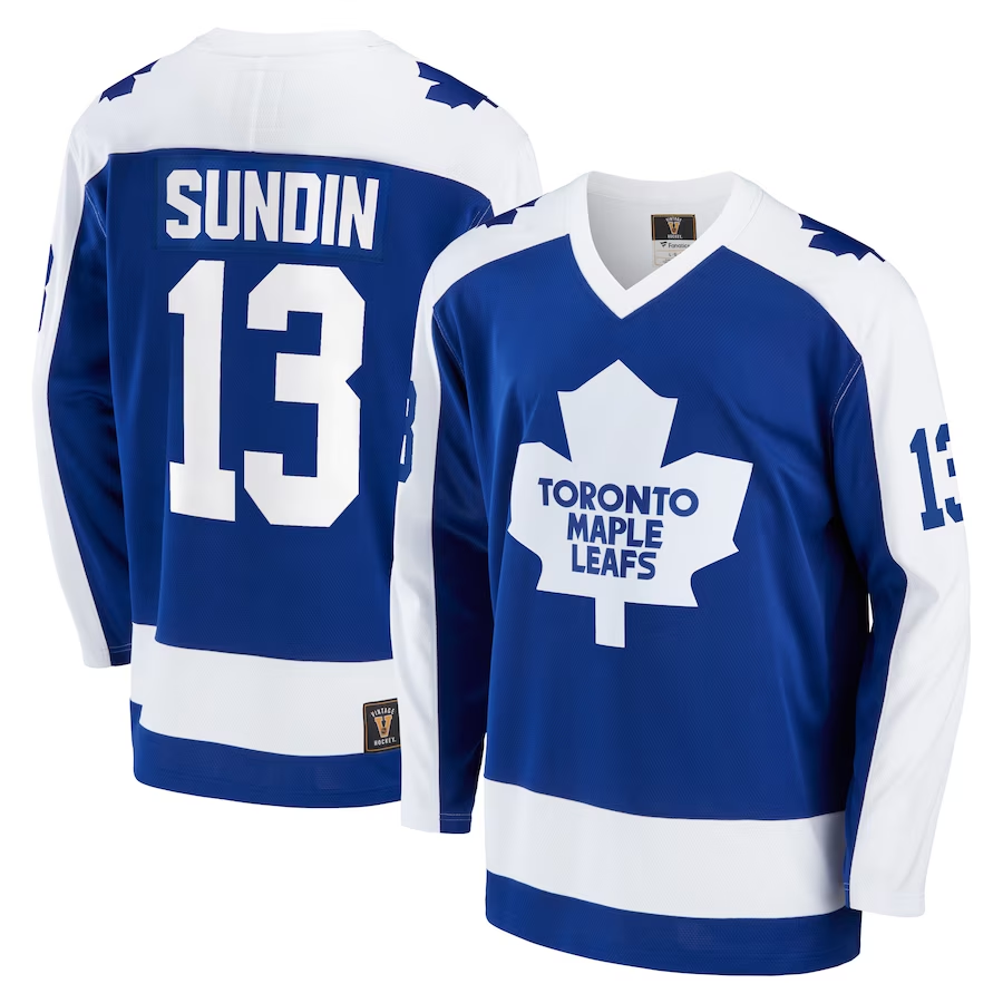 Men's Toronto Maple Leafs Mats Sundin Blue Player Game Jersey