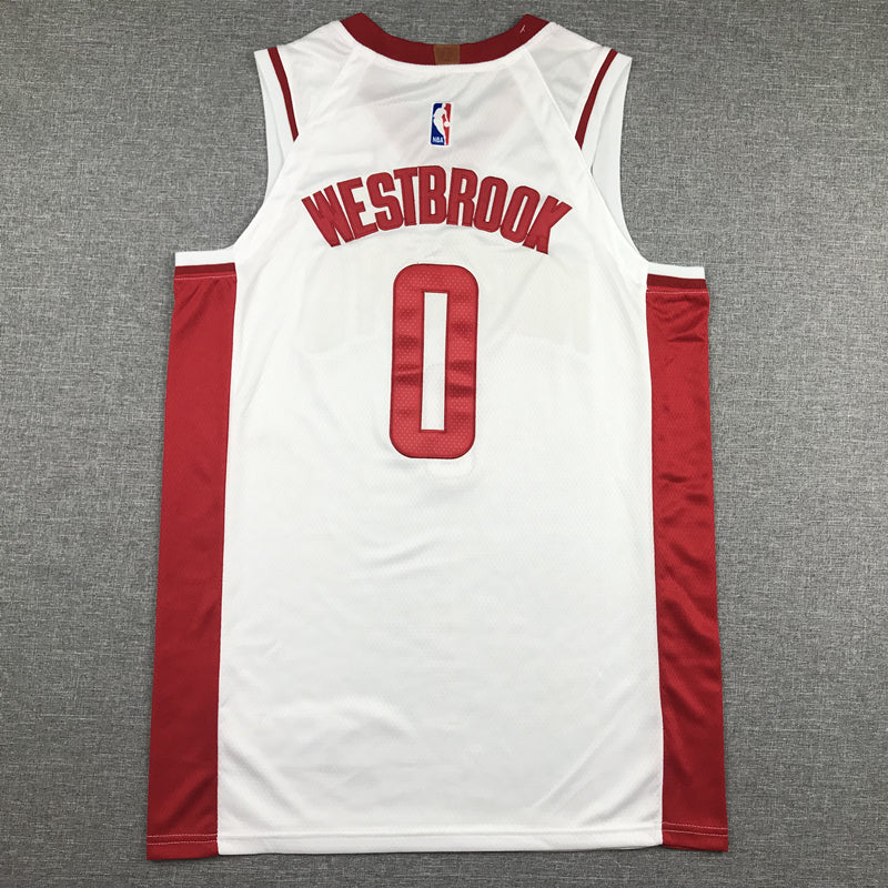 Men's Houston Rockets Russell Westbrook White Classics Swingman Jersey