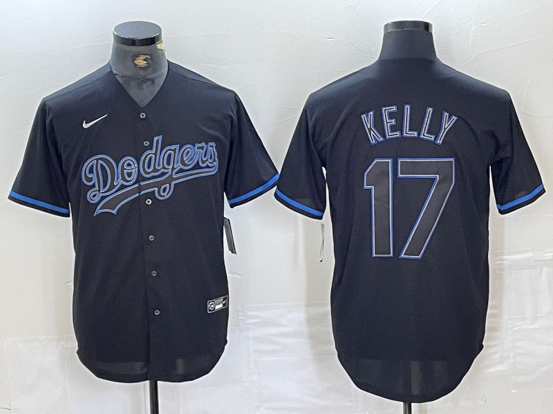 Men's Los Angeles Dodgers Joe Kelly Black Game Player Jersey