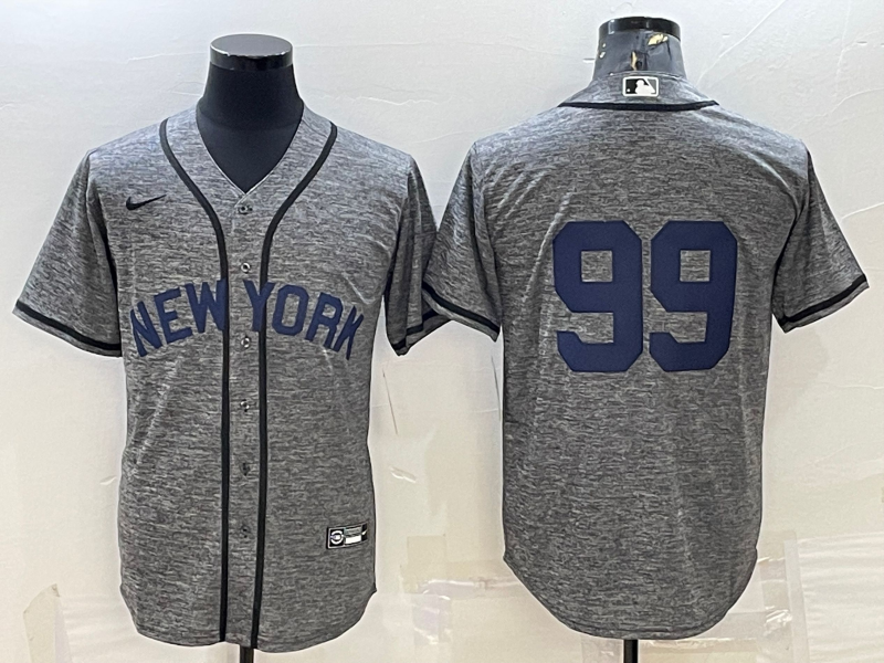 Men's New York Yankees Aaron Judge Gray Replica Game Name Jersey