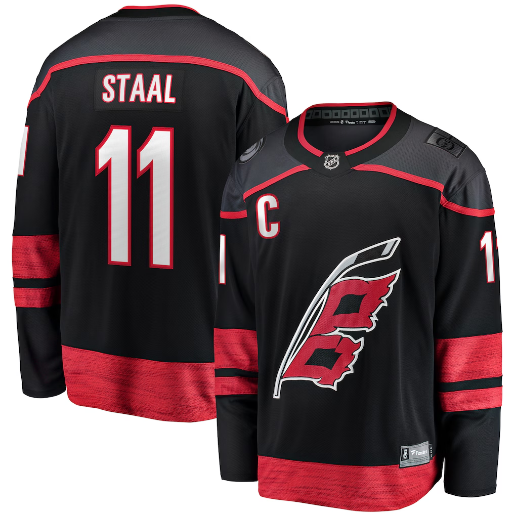 Men's Carolina Hurricanes Jordan Staal Fanatics Black Player Jersey