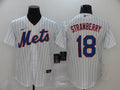 Men's New York Mets Darryl Strawberry White Replica Baseball Jersey