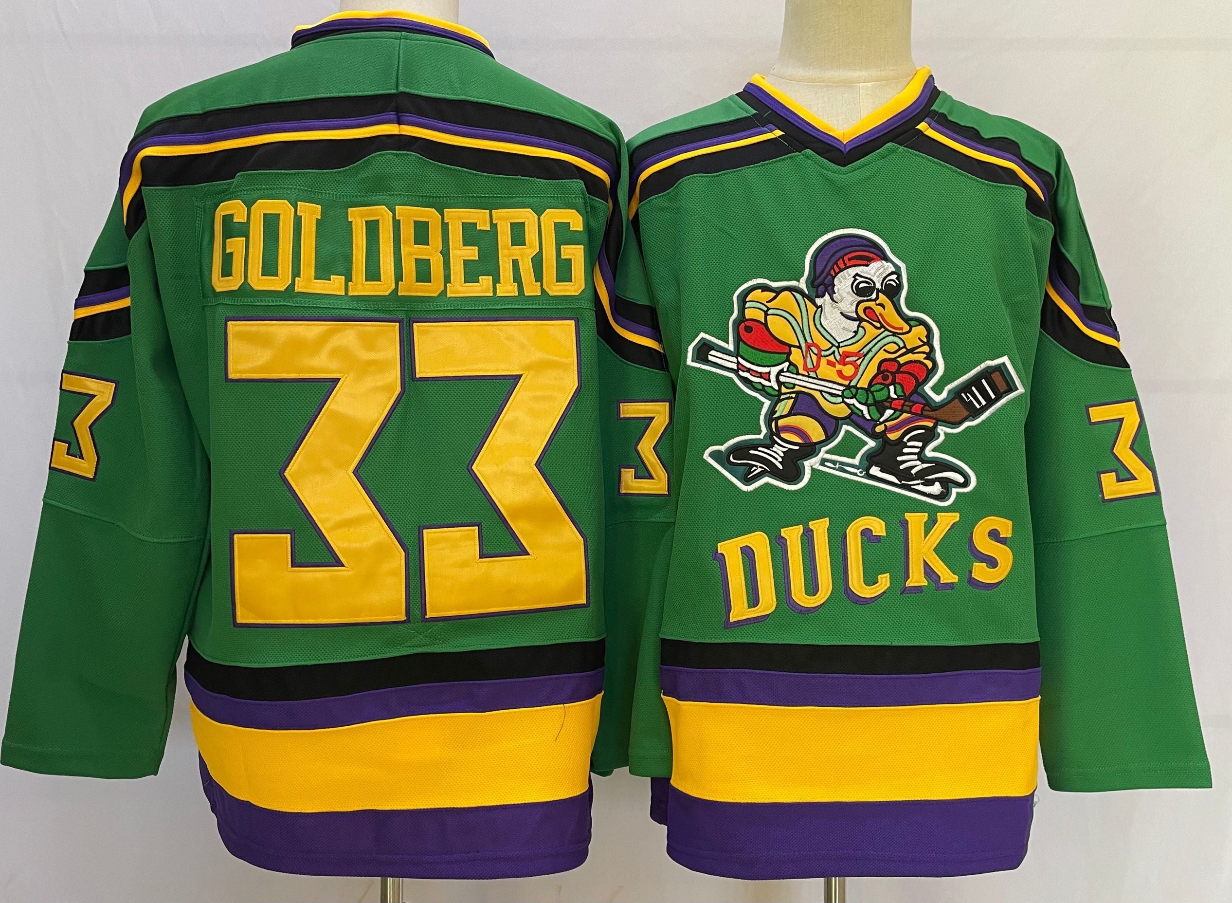 Men's Anaheim Ducks Goldberg Green Breakaway Jersey