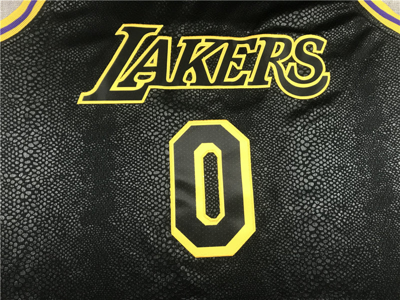 Men's Los Angeles Lakers Russell Westbrook Black City Edition Swingman Jersey
