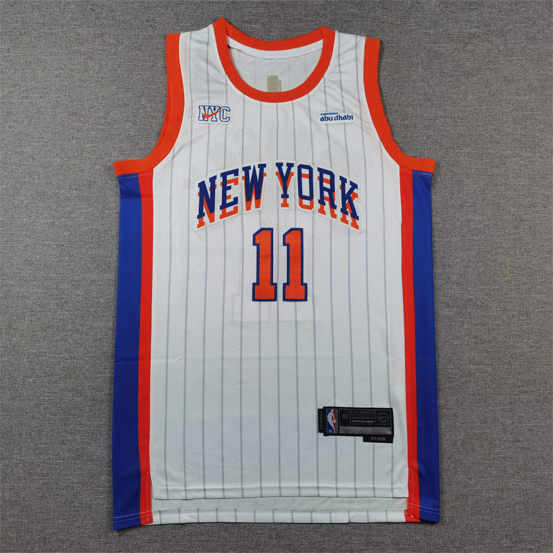 Men's New York Knicks Jalen Brunson White 2024/25 Swingman Player Jersey - City Edition