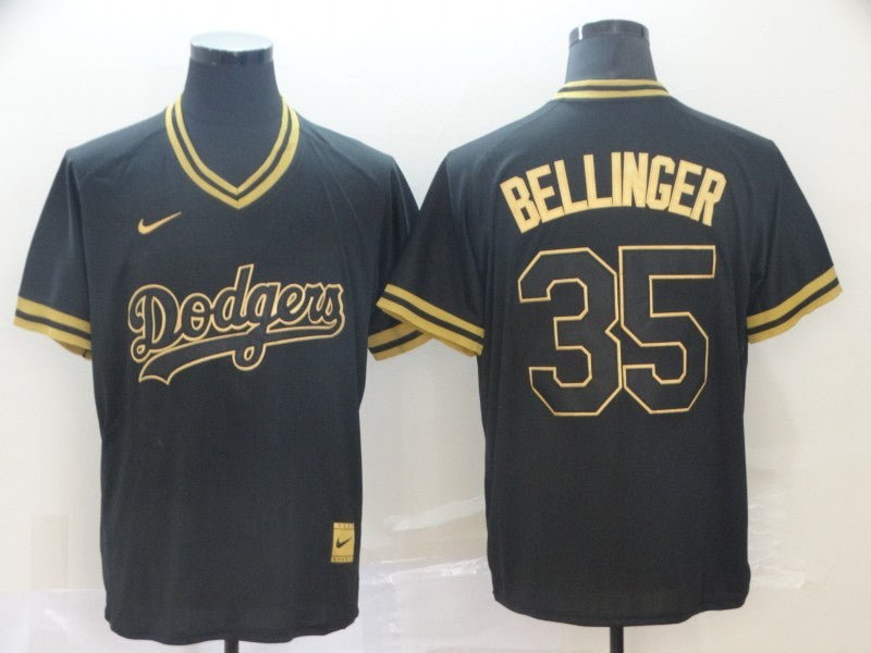 Men's Los Angeles Dodgers Cody Bellinger Black Fashion Stitched Jersey