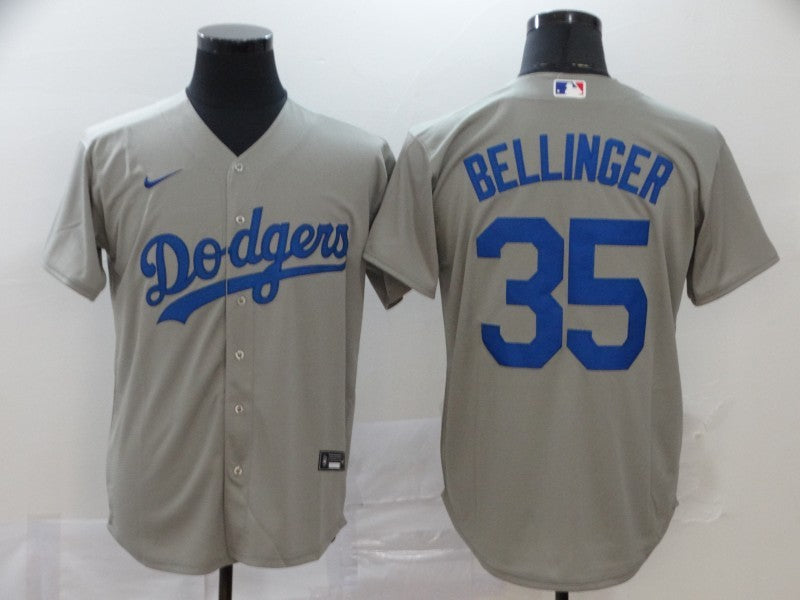 Men's Los Angeles Dodgers Cody Bellinger Gray Replica Baseball Jersey