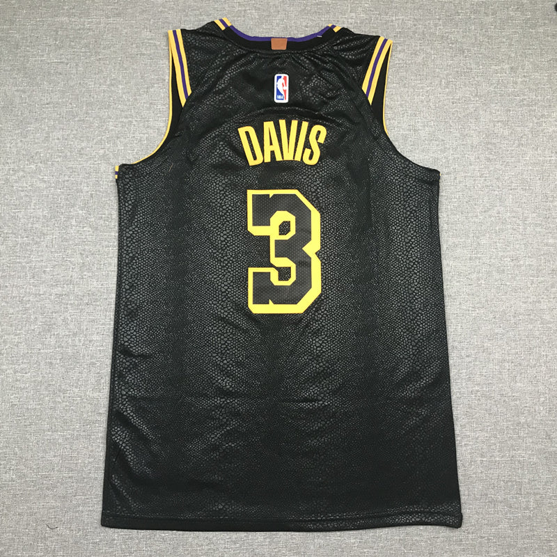 Men's Los Angeles Lakers Anthony Davis Black NBA Swingman Jersey