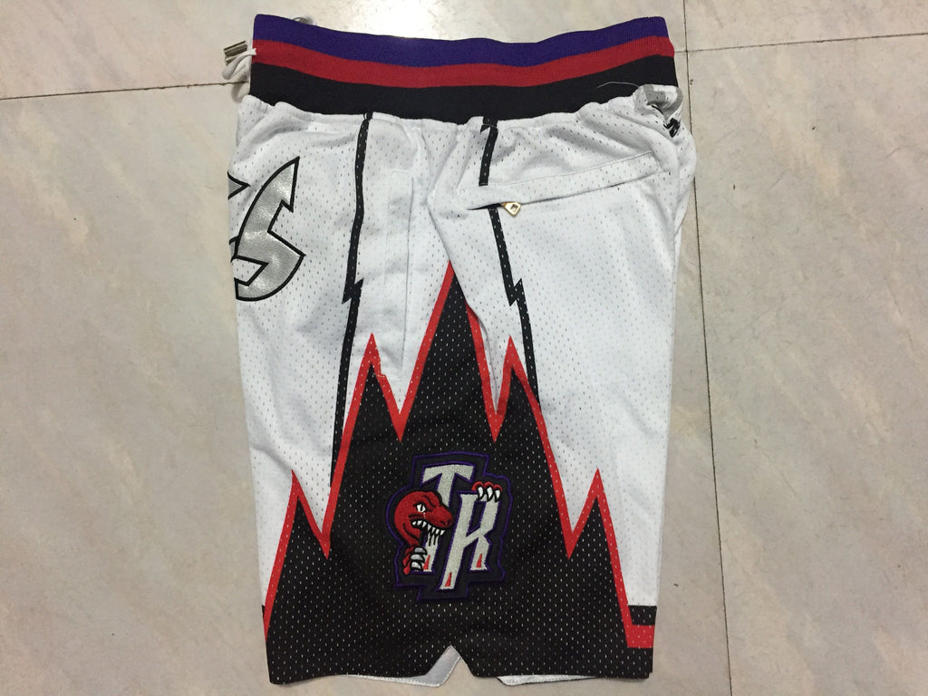 Men's Toronto Raptors White 1997-98 Hardwood Classics Basketball Shorts