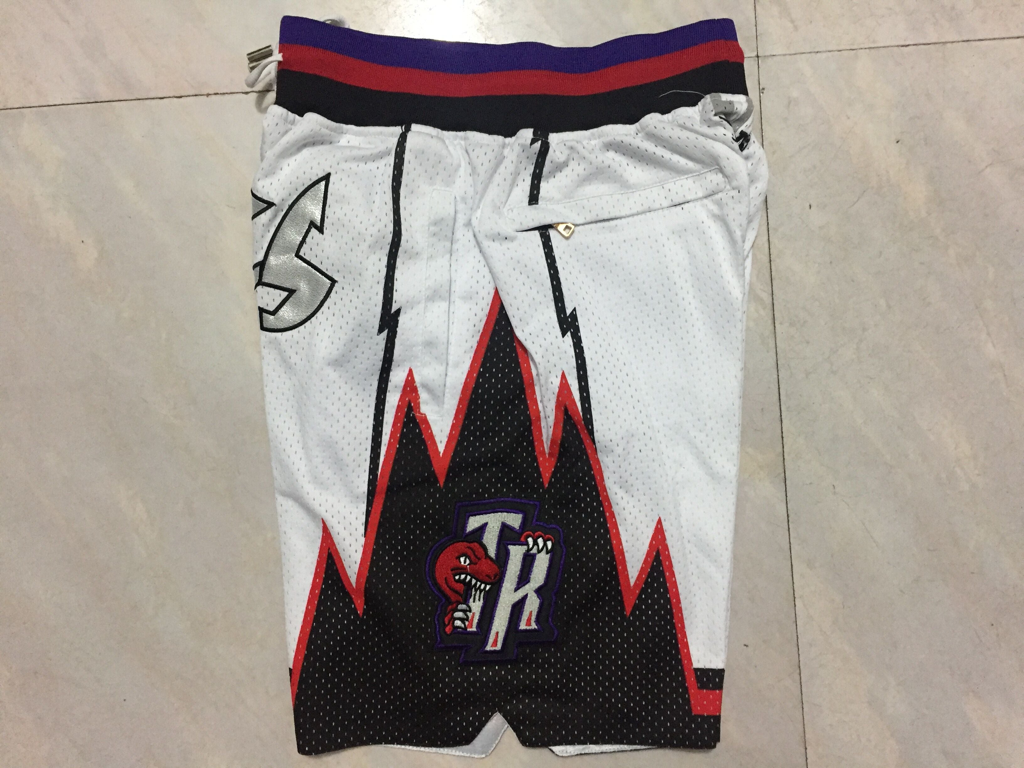 Men's Toronto Raptors White 1997-98 Hardwood Classics Basketball Shorts