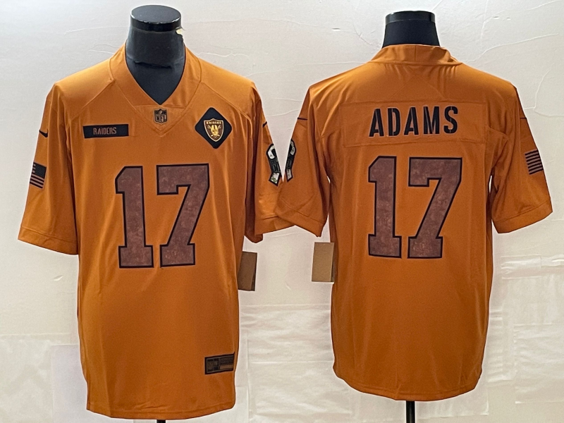 Men's Las Vegas Raiders Davante Adams Brown 2023 Salute To Service Limited Jersey