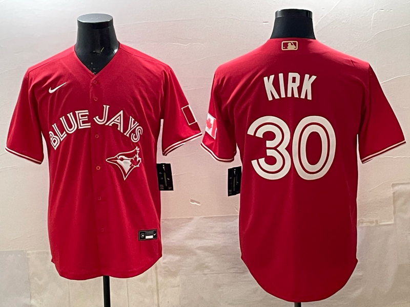 Men's Toronto Blue Jays Alejandro Kirk Red Replica Player Jersey