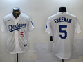 Men's Los Angeles Dodgers Freddie Freeman White Replica Player Jersey