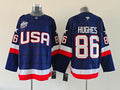 Men's United States 2025 4 Nations Face-Off Jack Hughes Fanatics Navy Breakaway Jersey