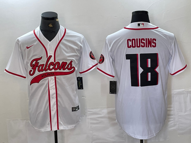 Men's Atlanta Falcons Kirk Cousins White Player Jersey Joint Edition