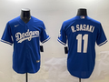 Men's Los Angeles Dodgers Roki Sasaki Royal Alternate Replica Team Jersey