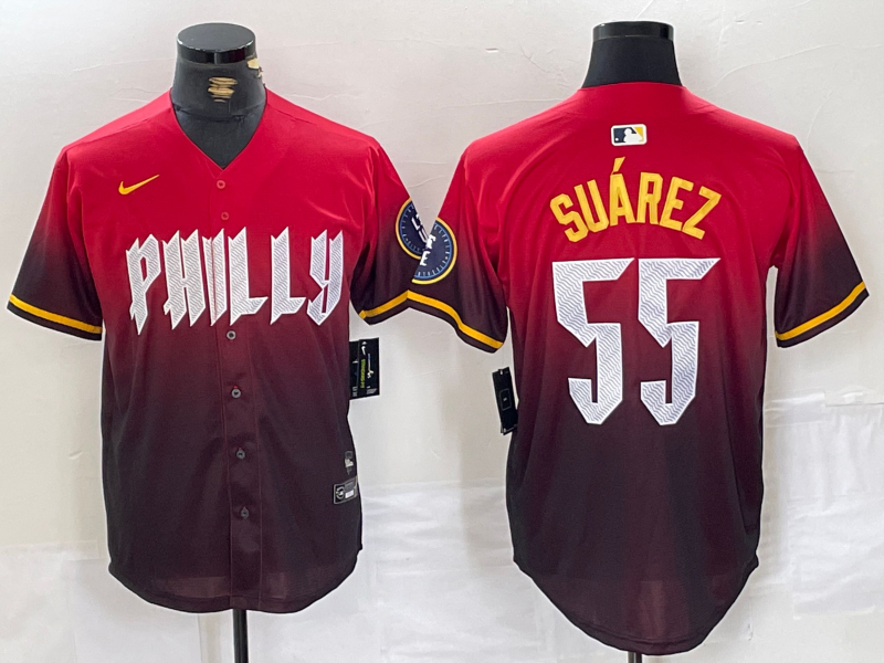 Men's Philadelphia Phillies Ranger Suarez Red 2024 City Connect Limited Player Jersey